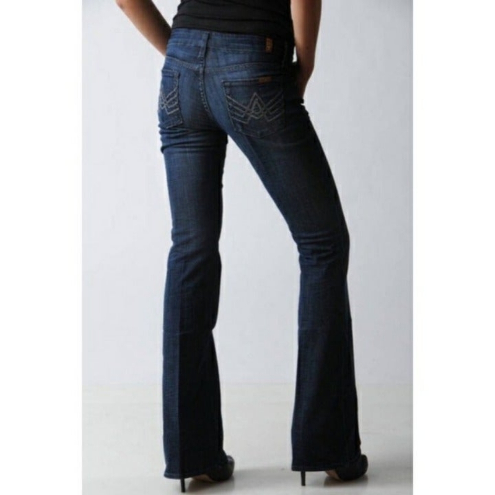 7FAMK A Pocket Bootcut Rhinestone Jeans